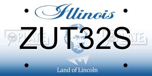 ZUT32S Illinois License Plate