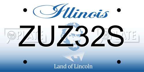 ZUZ32S Illinois License Plate