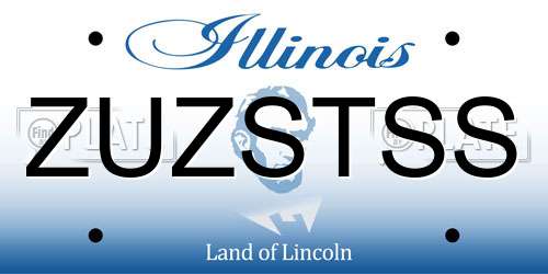 ZUZSTSS Illinois License Plate