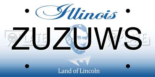 ZUZUWS Illinois License Plate