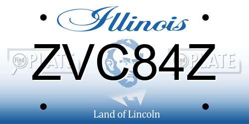ZVC84Z Illinois License Plate