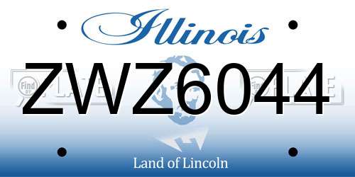 ZWZ6044 Illinois License Plate