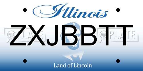 ZXJBBTT Illinois License Plate
