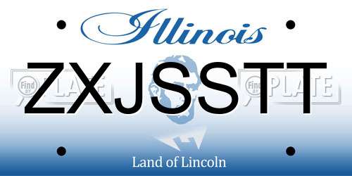 ZXJSSTT Illinois License Plate