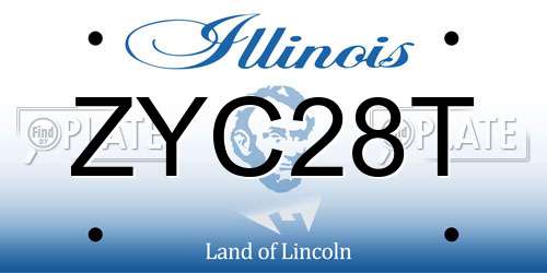 ZYC28T Illinois License Plate