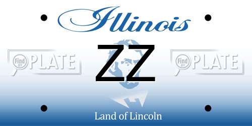 ZZ Illinois License Plate