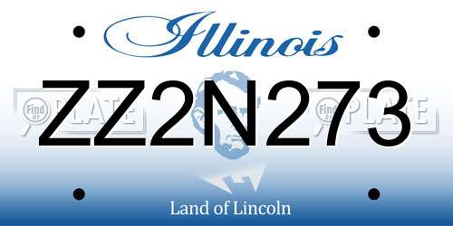 ZZ2N273 Illinois License Plate