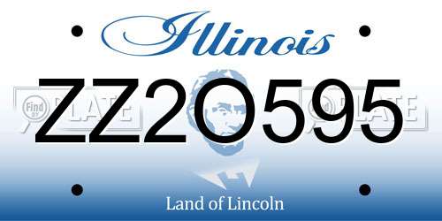 ZZ2O595 Illinois License Plate
