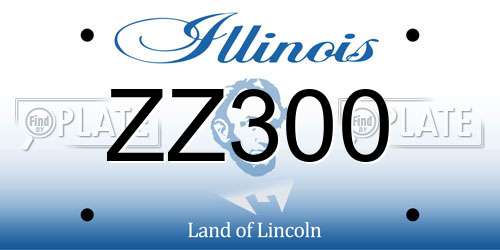 ZZ300 Illinois License Plate