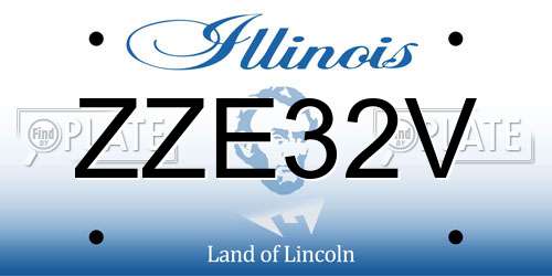 ZZE32V Illinois License Plate