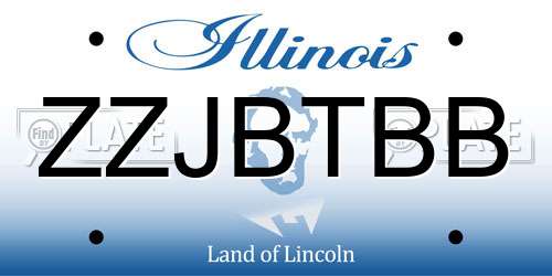 ZZJBTBB Illinois License Plate