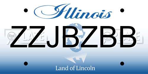 ZZJBZBB Illinois License Plate