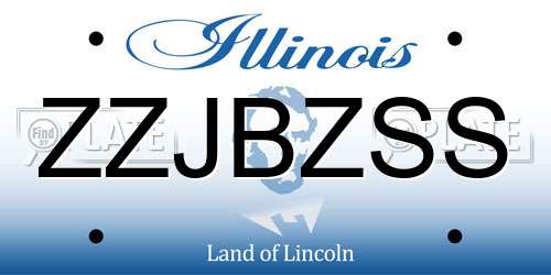 ZZJBZSS Illinois License Plate