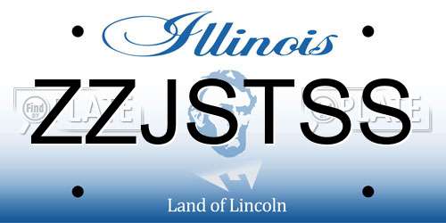 ZZJSTSS Illinois License Plate