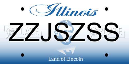 ZZJSZSS Illinois License Plate
