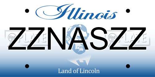 ZZNASZZ Illinois License Plate