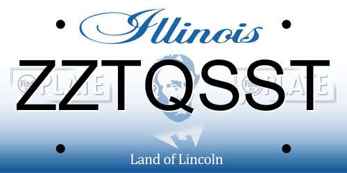 ZZTQSST Illinois License Plate