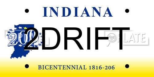2DRIFT Indiana License Plate