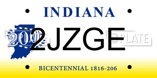 2JZGE Indiana License Plate