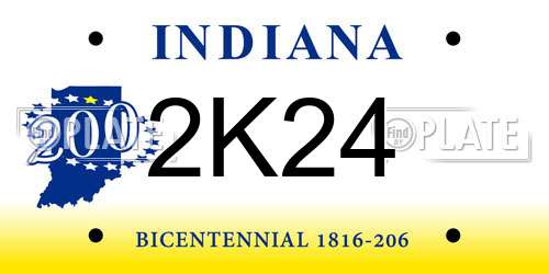 2K24 Indiana License Plate