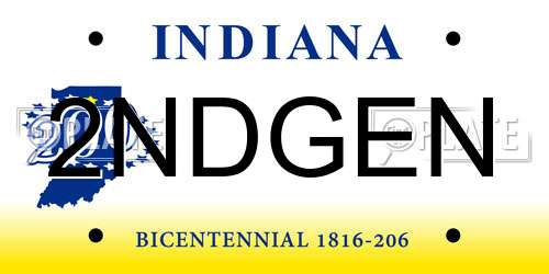 2NDGEN Indiana License Plate