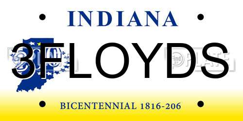 3FLOYDS Indiana License Plate