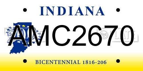 AMC2670 Indiana License Plate