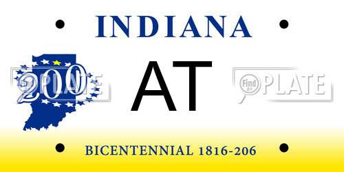 AT Indiana License Plate