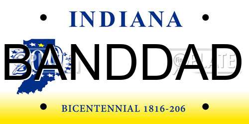 BANDDAD Indiana License Plate