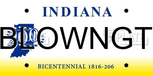 BLOWNGT Indiana License Plate