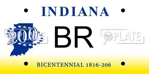 BR Indiana License Plate