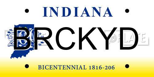 BRCKYD Indiana License Plate