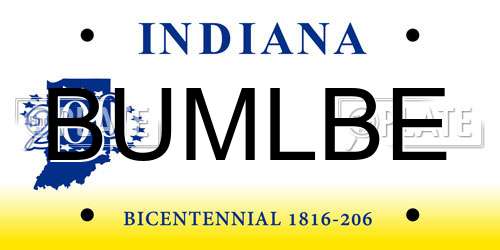 BUMLBE Indiana License Plate