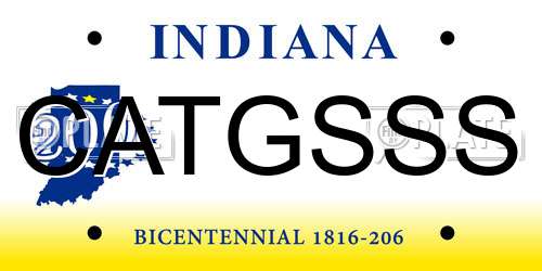 CATGSSS Indiana License Plate