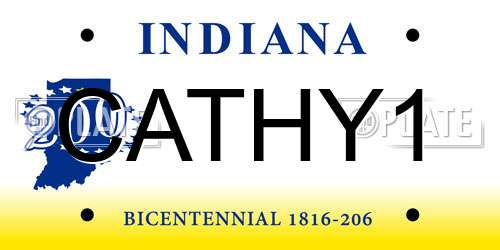 CATHY1 Indiana License Plate