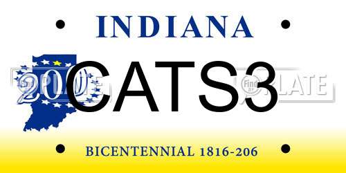 CATS3 Indiana License Plate
