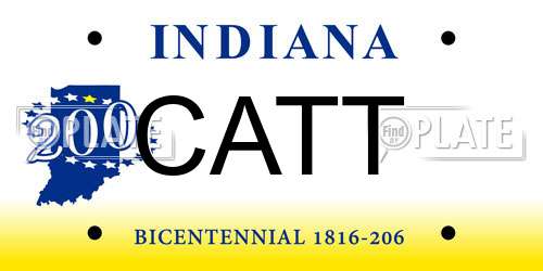 CATT Indiana License Plate