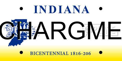 CHARGME Indiana License Plate