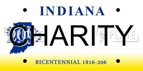 CHARITY Indiana License Plate