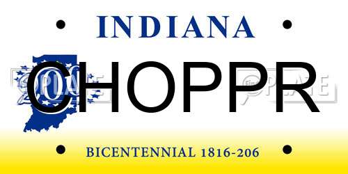 CHOPPR Indiana License Plate