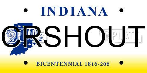 CRSHOUT Indiana License Plate