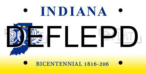 DEFLEPD Indiana License Plate
