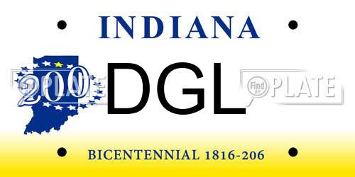DGL Indiana License Plate