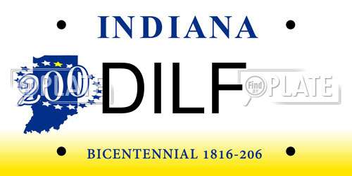 DILF Indiana License Plate