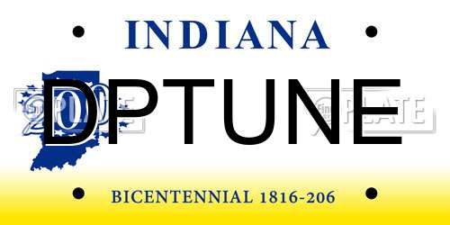 DPTUNE Indiana License Plate