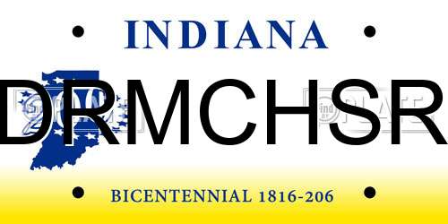 DRMCHSR Indiana License Plate