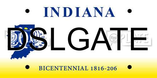 DSLGATE Indiana License Plate