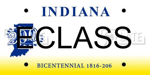 ECLASS Indiana License Plate
