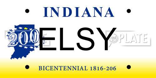 ELSY Indiana License Plate