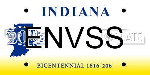 ENVSS Indiana License Plate